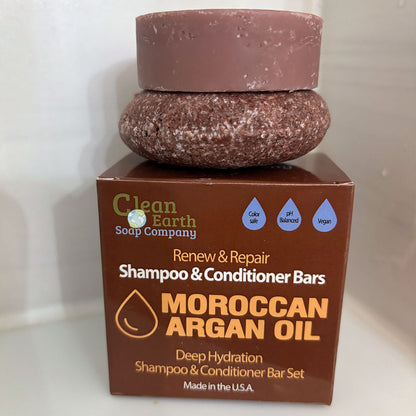 Moroccan Oil Shampoo & Conditioner Bar Set