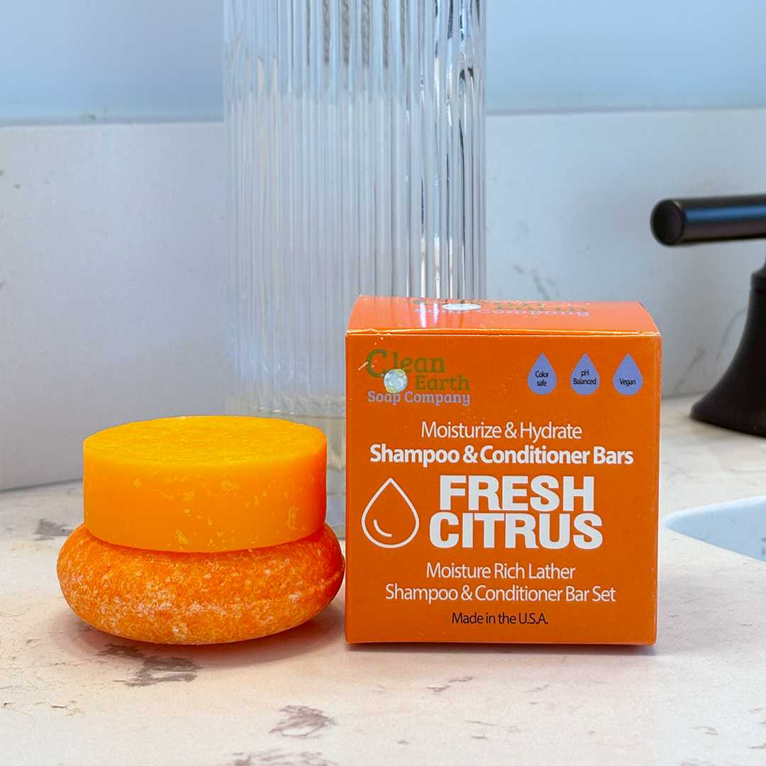 Citrus Shampoo & Conditioner Bar Set